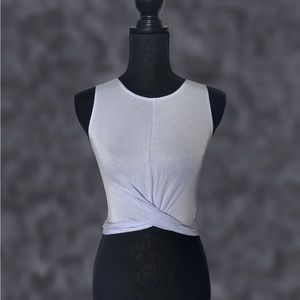 GARAGE Twisted Crop Halter Top
